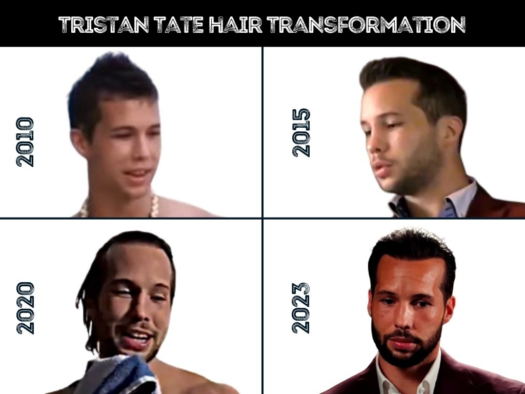 tristan tate - hair transformation