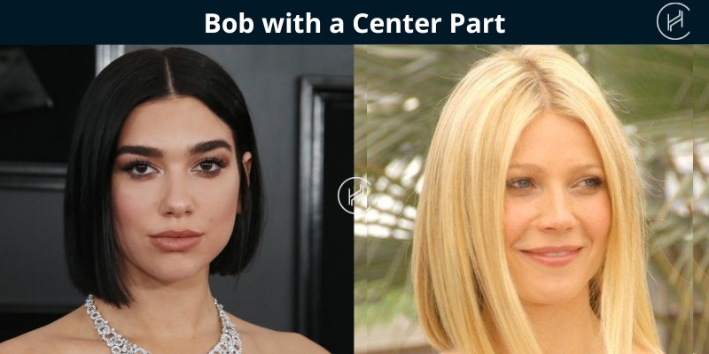Bob with a center Part - Hairstyle for Women with Hair Loss and Thinning Hair
